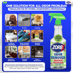 ZORBX professional strength unscented deodorizer spray on carpet