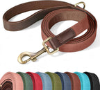 Didog PU Leather Dog Leash for Small Dogs 4.5ft, Soft Padded Handle Dog Leashes for Medium Size, Walking and Training Leashes Faux Leather for Large Pet,Green - Image 15