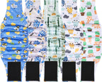 5 Pack Dog Diapers Male Reusable, Premium Belly Bands for Male Dogs, High Absorbing Male Dog Pee Wraps for Doggie in Incontinence or Excitable Urination and Training, Dino S - Image 13