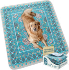 Homimp washable dog pee pads front view on floor