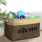 Folded Pet Artist dog toy bin showing compact design