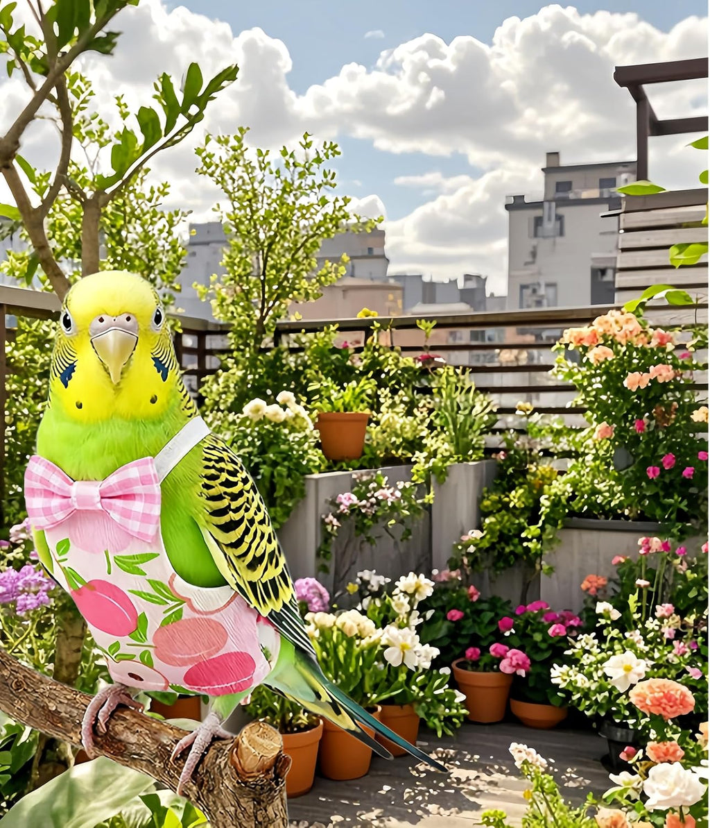 Magnoloran washable bird suit four count set