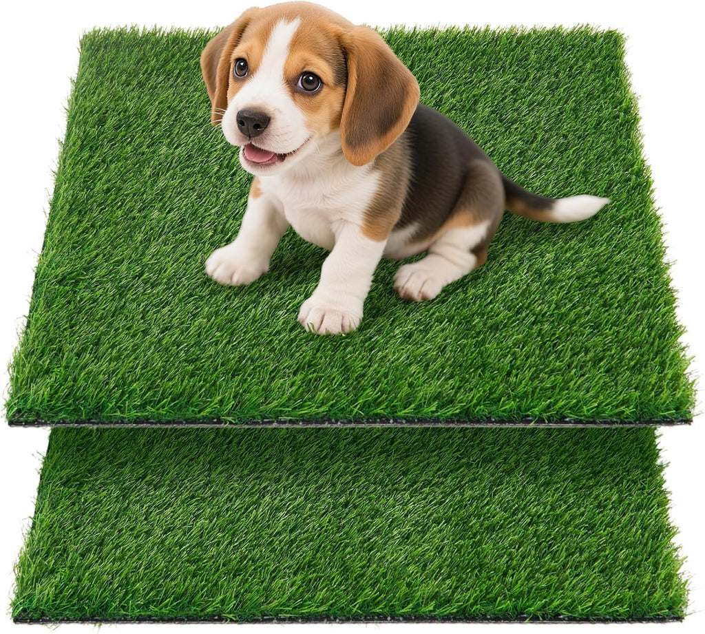 Artificial Pee Grass Pad for Dogs, Fake Grass Replacement Pads for Dog Potty Tray Training Pet Turf, Indoor and Outdoor Mat- 2 Packs (14" x 18") - Image 14