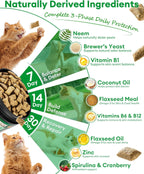 Natural skin and coat support chews for cats