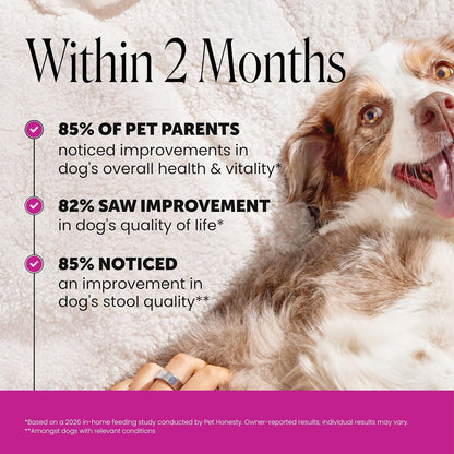 Pet Honesty multivitamin supplement label details