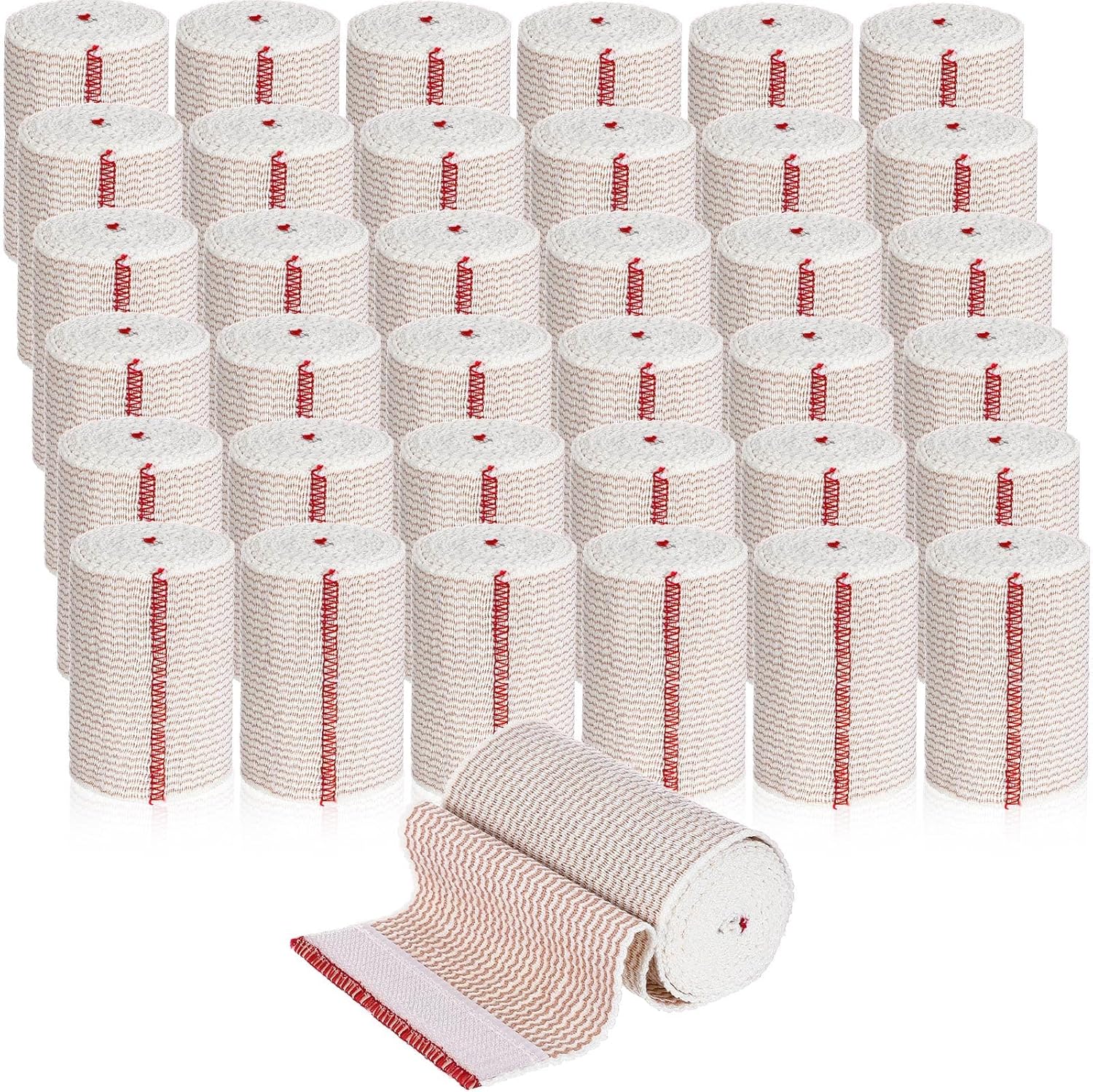 Leifide 36 pack compression bandage wrap front view for sports injury support