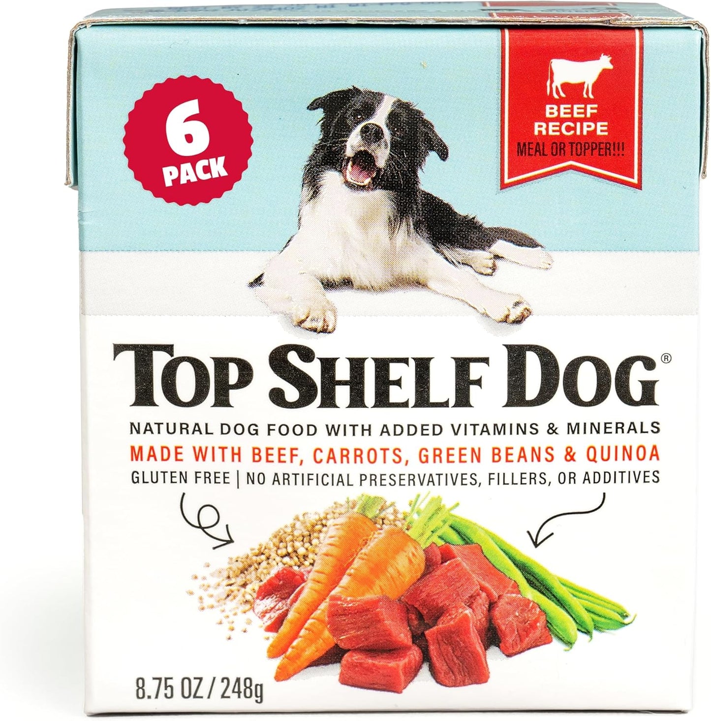 Fresh Dog Food, All Natural Complete Meal or Kibble Topper, Shelf Stable Premade Wet Recipe with Added Vitamins & Minerals for Picky Eaters Puppies Seniors (Chicken 6 x 8.75oz Cartons) - Image 13
