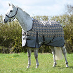 WeatherBeeta ComFiTec 78 inch horse blanket highlighting the 100 percent boa fleece wither protection padding.