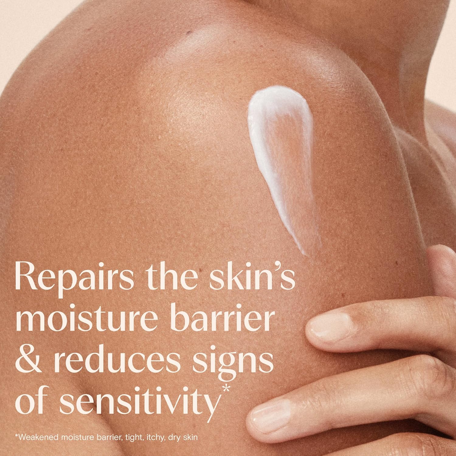 Aveeno Skin Relief Moisturizing Lotion Heals Very Dry, Sensitive Skin, Fast-Absorbing Body Lotion with Soothing Triple Oat & Shea Butter Formula, Fragrance Free, Non-Comedogenic, 12 fl. oz - Image 3