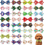 30 PCS 4th of July Dog Bow Ties Bulk for Small Medium Large Dogs Patriotic Dogs Bowties with Adjustable Ties Independence Day Bow Ties Party Grooming L - Image 11