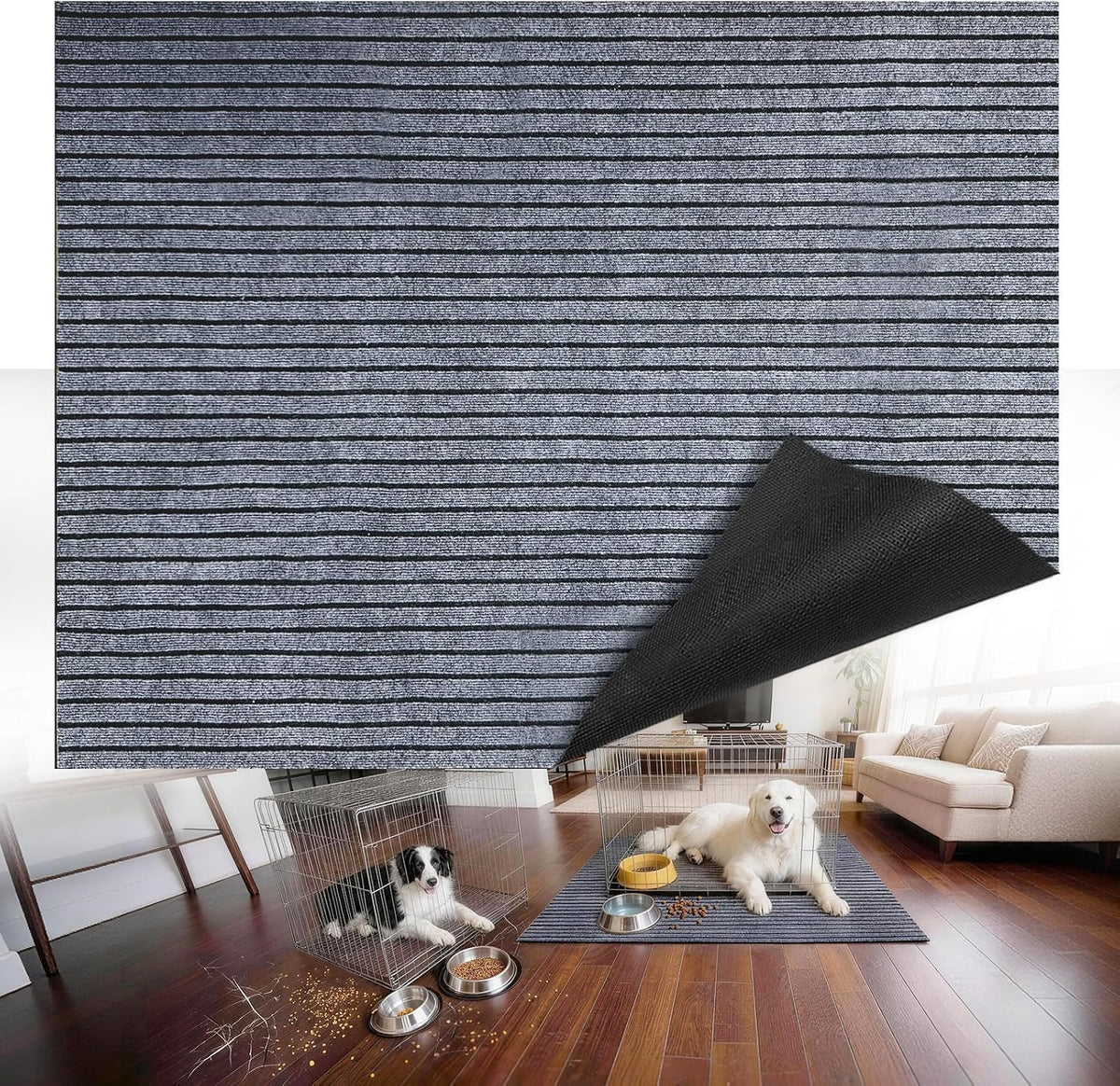 Bhyhok non-slip kennel mat on floor