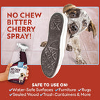 Close up of Out! PetCare dog behavior correction spray label