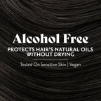 Ammonia free hair dye box highlighting one hundred percent gray coverage benefits