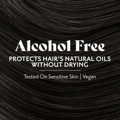 Ammonia free hair dye box highlighting one hundred percent gray coverage benefits