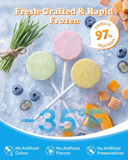 Assorted flavors of MalsiPree cat lollipop treats in packaging