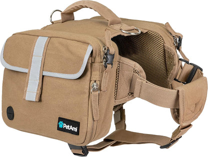 PetAmi Dog Backpack for Medium Large Dogs, Dog Saddle Bag For Dogs to Wear, Tactical Harness Saddlebag with Reflective Safety Side Pockets for Hiking, Camping, Vest Dog Pack for Travel (Black, Medium) - Image 10