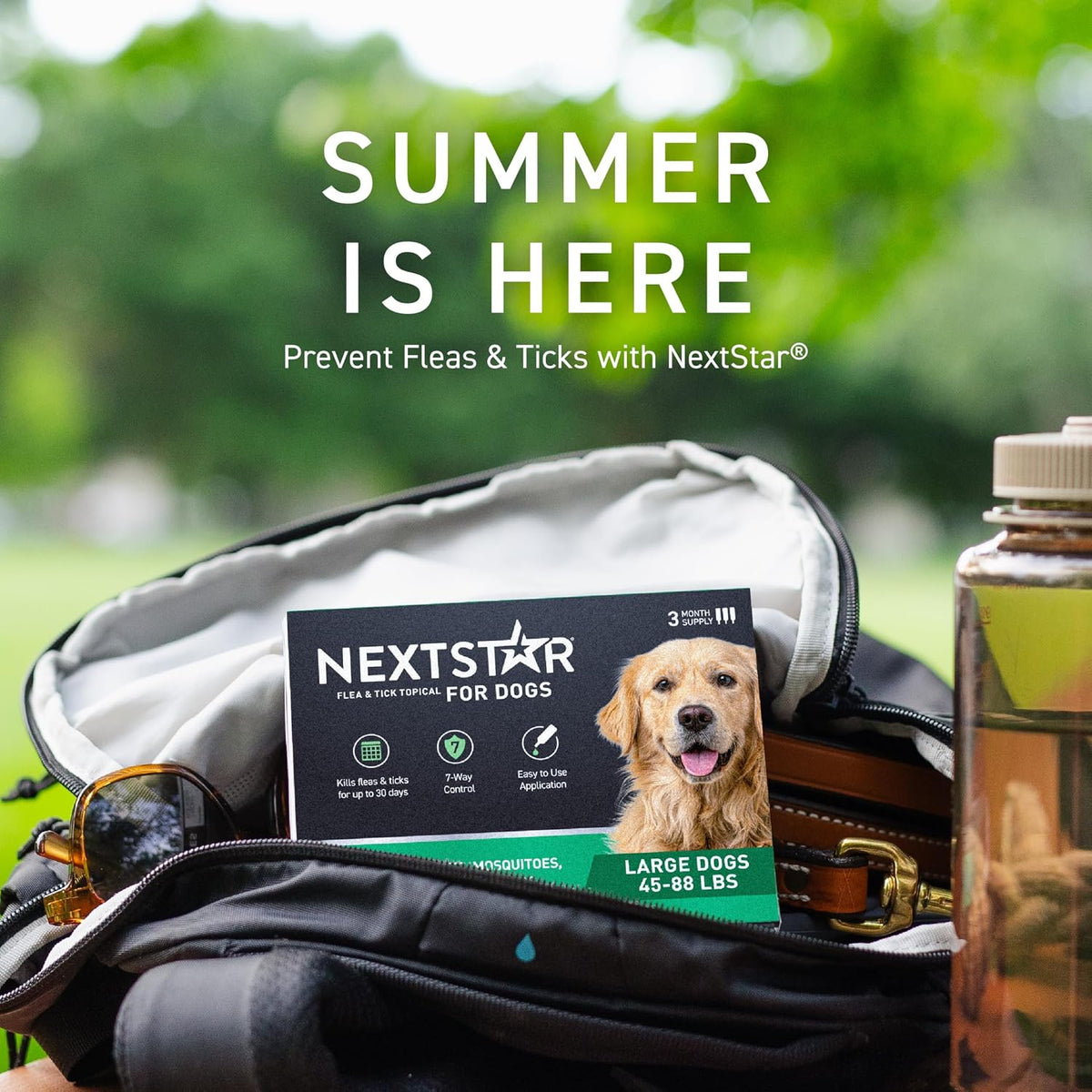 NEXTSTAR Flea and Tick Prevention for Dogs, Repellent & Control, Fast Acting Waterproof Topical Drops, Flea and Tick Prevention for Large Dogs, 3 Monthly Doses - Image 9