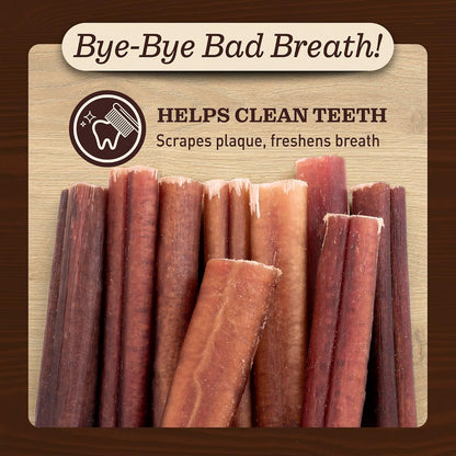 Ever Farm grass fed beef pizzle long lasting dental chews close up