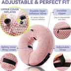 Loflaze surgery recovery donut collar with removable machine washable 3D fabric cover