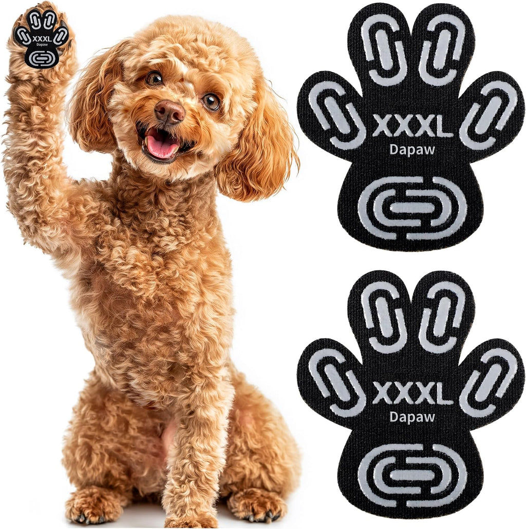 Dapaw Dog Paw Protector Pads, Anti-Slip Paw Grip for Senior & Injured Dogs on Hardwood & Tile Floors, Paw Stickers for Hot Pavement with Strong Traction (5 Sets, 20 Pcs) S - Image 10