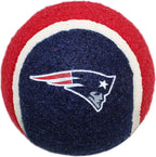 Pets First New England Patriots pet tennis balls team logo close up