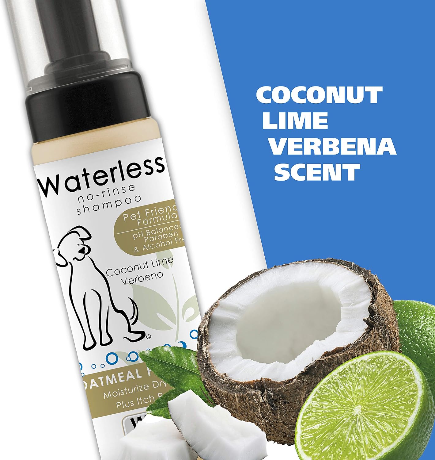 Wahl waterless dog shampoo 7.1 fluid ounces bottle