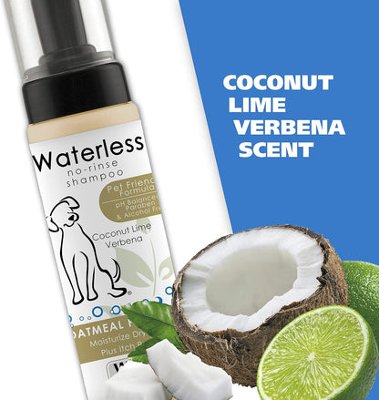 Wahl waterless dog shampoo 7.1 fluid ounces bottle