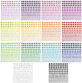 Ketsicart self adhesive rhinestone gem stickers front view showing 14 sheets