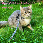 Muejjur harness and 4.1 foot leash brown set