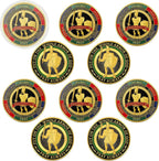 Nosiny Armor of God prayer coins 10 pieces pack front view