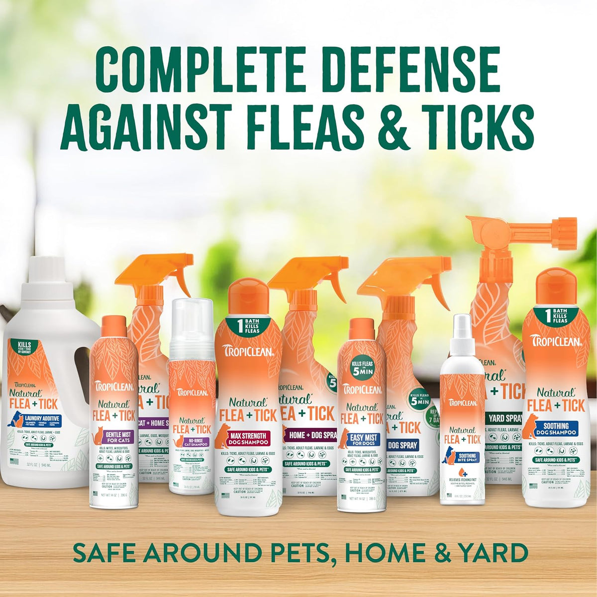 TropiClean dual action pet and home flea treatment kit for dogs