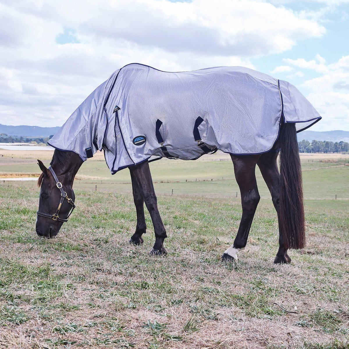 WeatherBeeta horse fly sheet hexagon weave fabric texture