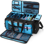 HODRANT Large DJ Gig Bag front view showcasing heavy duty black exterior design for professional audio gear storage.