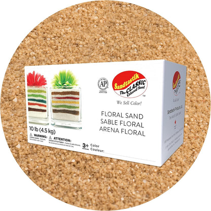 Sandtastik Mocha Latte Coarse Sand 10 Pound Box front view