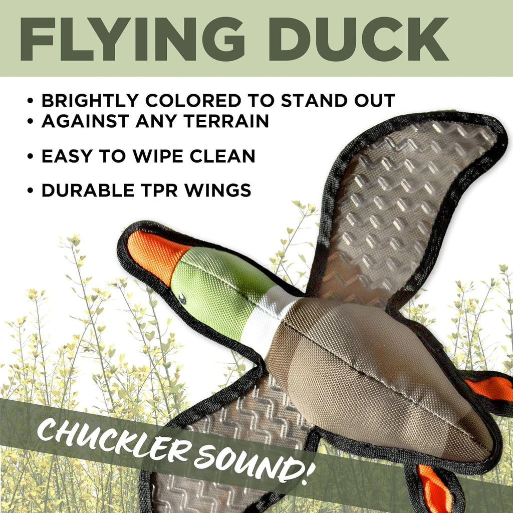 Hound2O flying duck toy with rubber wings
