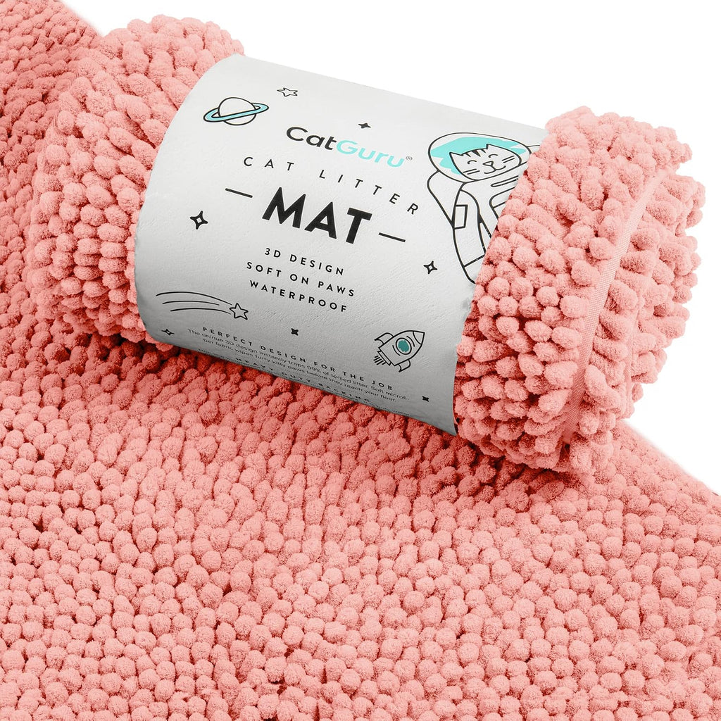 CatGuru Cat Litter Mat, Medium, Extra Large, XXL, Waterproof Litter Box Mat, Non Slip Kitty Litter Mat, Machine Washable Litter Trapping Mat, Soft Litter Tray, Cat Stuff (Medium, Gray/Heavy-Duty) - Image 10