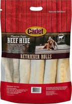 Cadet pet supplies natural beef flavored long lasting retriever rolls