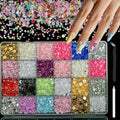 Vhbie 3D Pearls Nail Charms Kit front view packaging