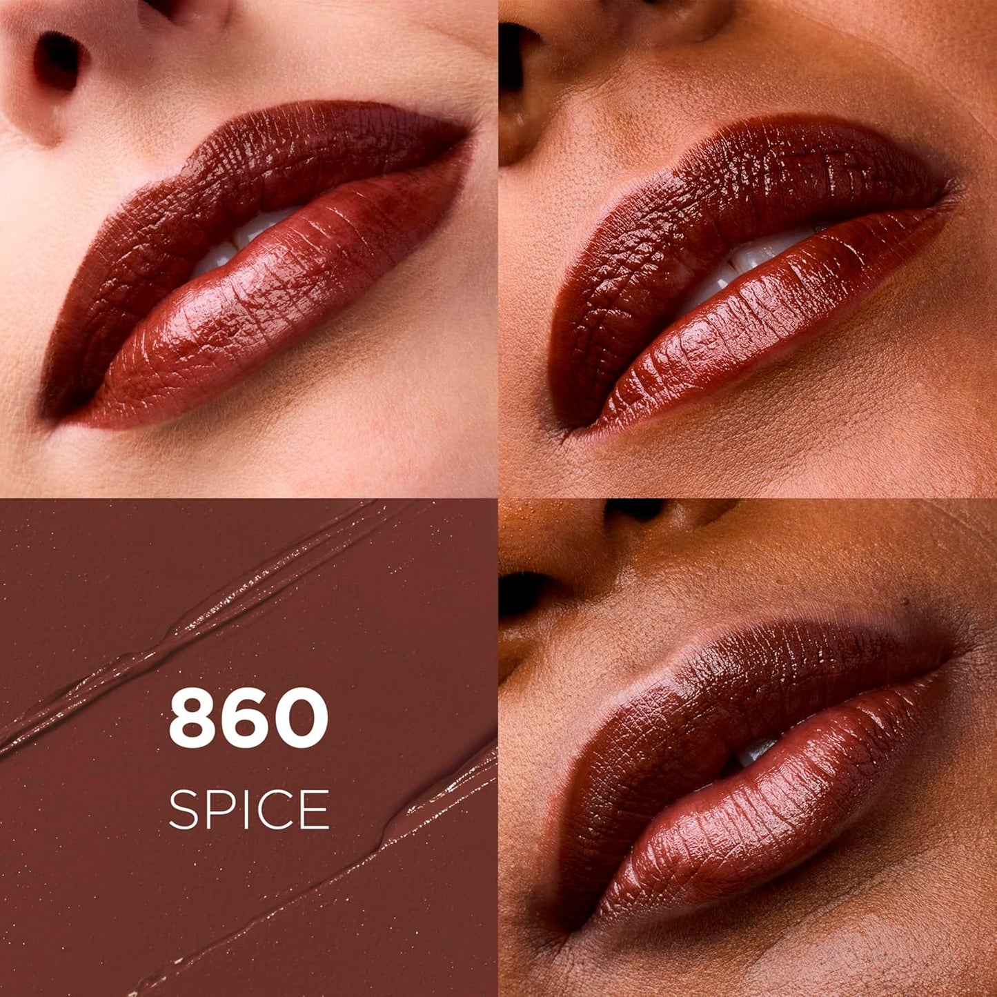 L'Oreal Paris 860 Spice hydrating lipstick shade swatch