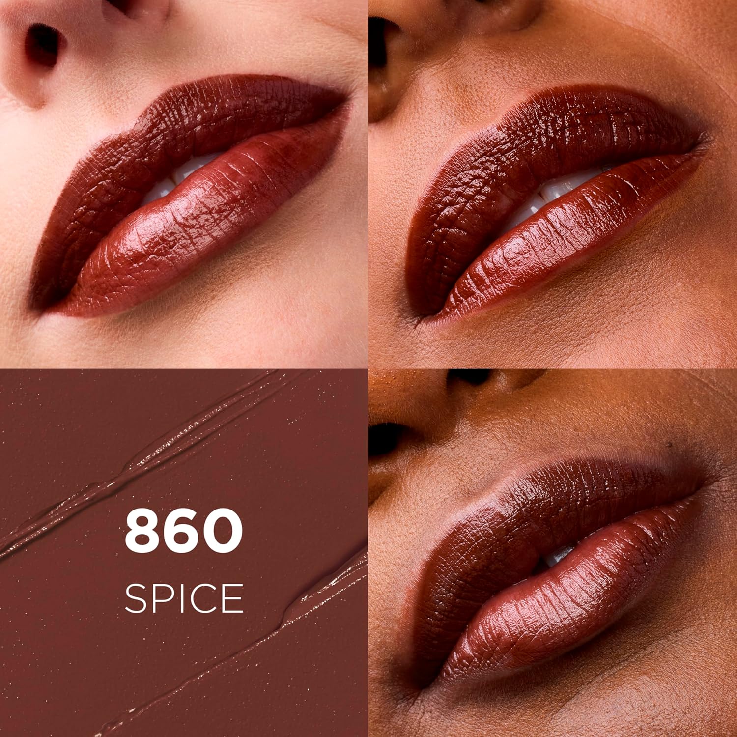 L'Oreal Paris 860 Spice hydrating lipstick shade swatch