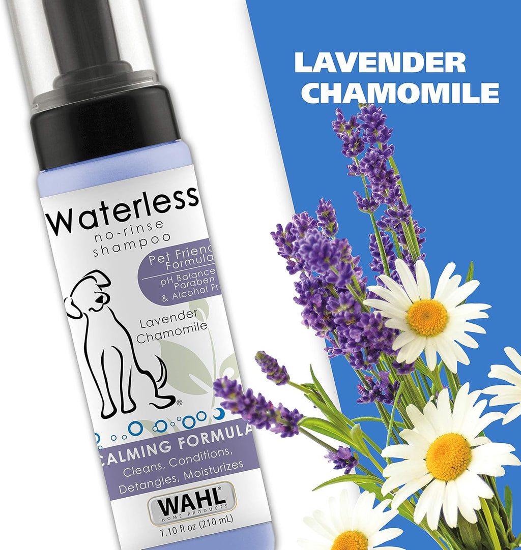 Wahl pet grooming shampoo side profile with ingredients list