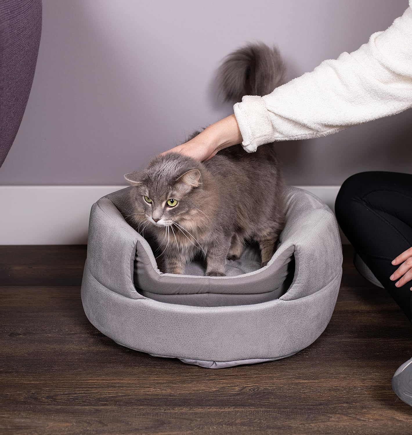 Birdrock Home indoor teepee house flattened into an open plush dog bed