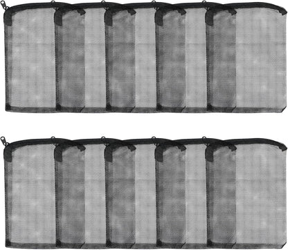 AQUANEAT aquarium filter media bags 10 pieces pack front view showing coarse mesh texture