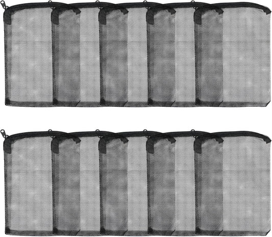 AQUANEAT aquarium filter media bags 10 pieces pack front view showing coarse mesh texture