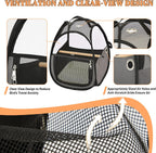 A4Pet travel carrier open view with internal wooden perch