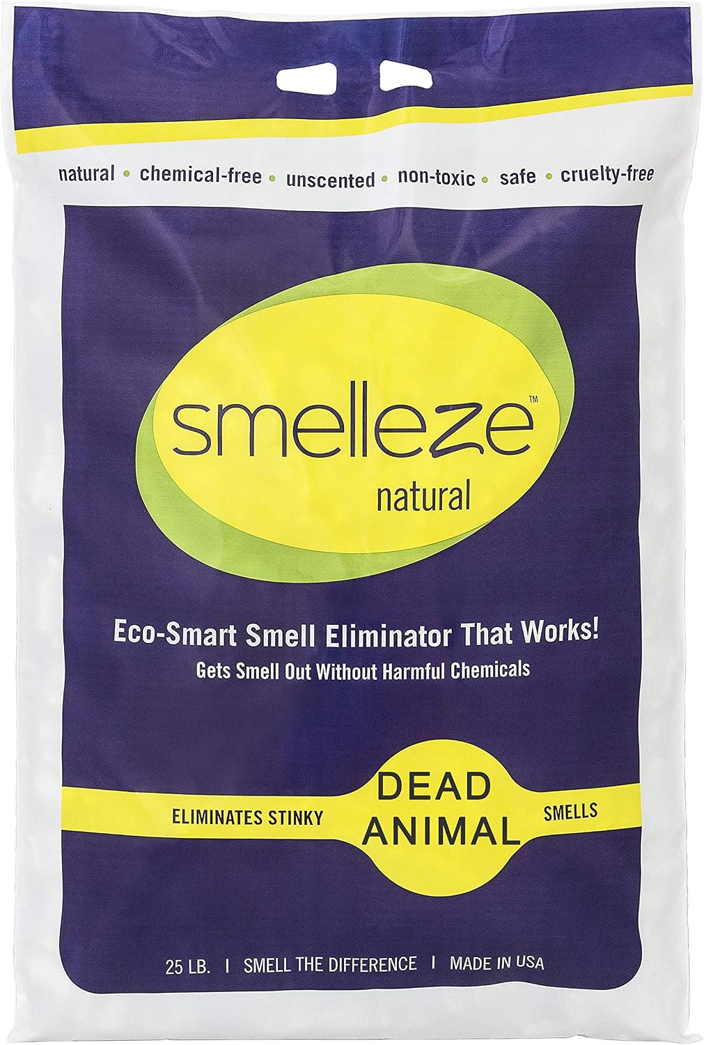 SMELLEZE Natural Dead Animal Odor Removal 2 lbs Granules: Eliminate Dead Rat, Mice, Squirrel, Chipmunk, Raccoon & Bat Smell. Safe for Indoor & Outdoor Use - Image 10