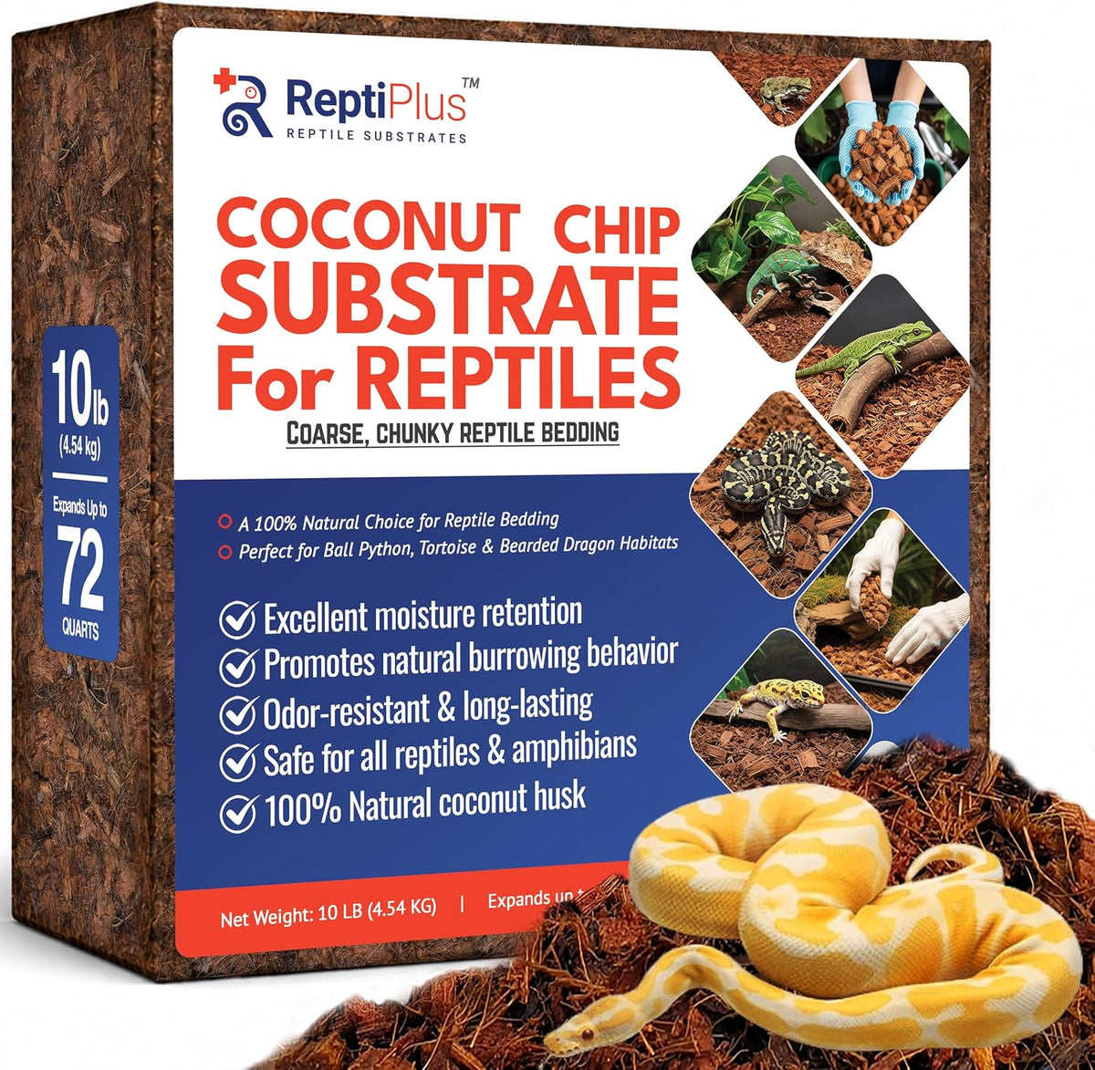 Authentic USA imported reptile bedding block for Indian pet owners