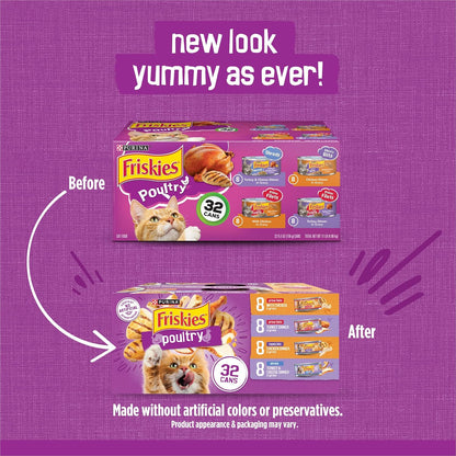 Purina Friskies Gravy Wet Cat Food Poultry Texture Assortment