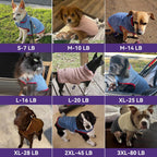 Back view of Cyeollo warm dog coat for large breeds