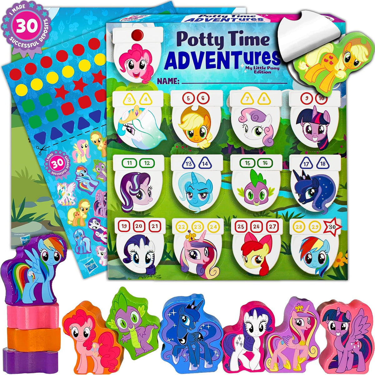 Lil Advents Potty Time Adventures chart front view